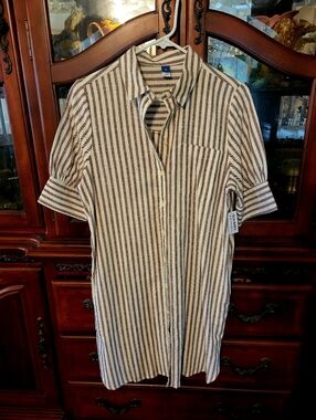 Old Navy linen dress, sz. M, NWT